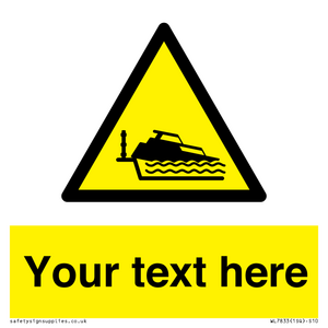 Custom warning grounding cruiser on lock cill